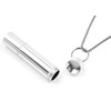 XP Design Portable Pill Case Necklace Pendant Keychain Aluminum Stainless
