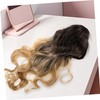 TOVINANNA Womens Long Wavy Wig with Bangs Gradient Synthetic Hair