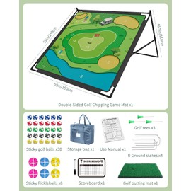 Mirthoza 2-in-1 Golf & Pickleball Chipping Game Set (No Club)