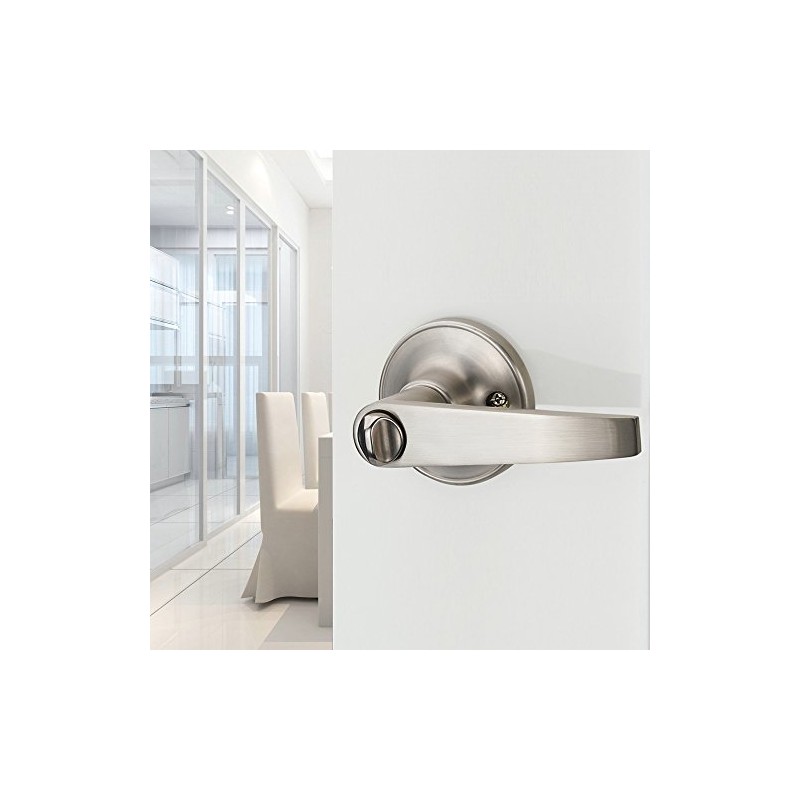 1 Pack of MANREN Lever Keyed Entry Door Lever Handle