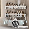 devesanter Shower Shelf, No Drilling, Pack of 2, 40 cm