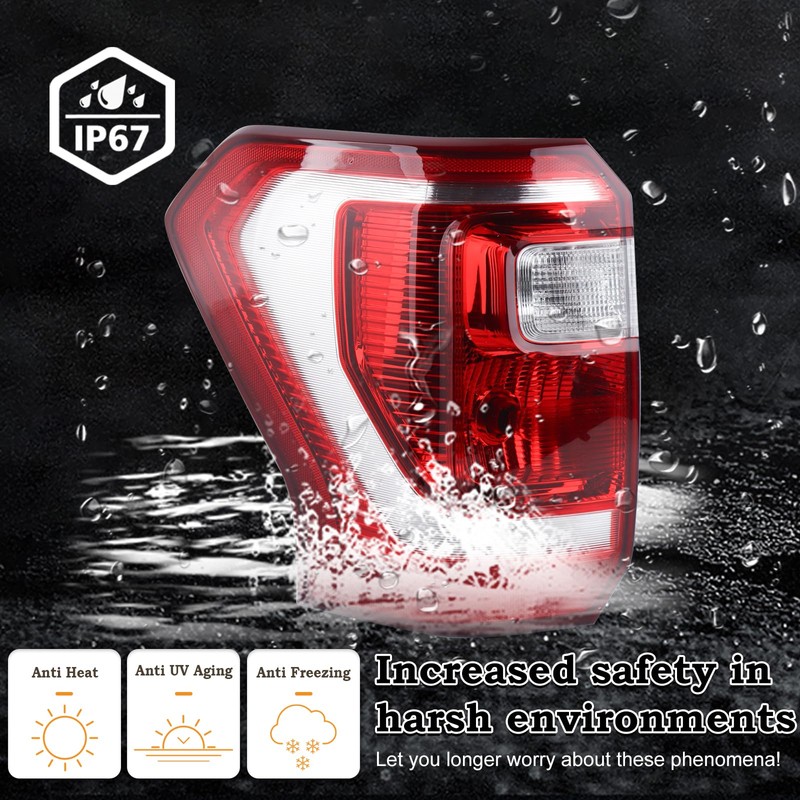 KAMDKI Left Driver Side Tail Light Fit for 2018 2019