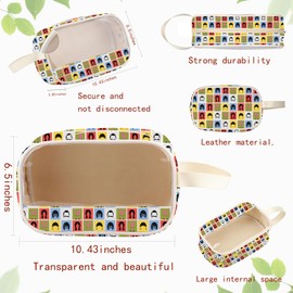 JYTAPP Belcher Clear Toiletry Bag TV Show Fans Gift Family Character Cosmetic Organizer Bag Belcher Merchandise (beige)
