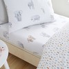 Bianca Zoo Animals Cotton Single Fitted Sheet White