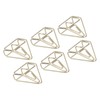 100pcs Metallic Paper Clips Golden Electroplating Process Anti Rust Paper