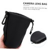 OSALADI 4pcs Neoprene Camera Lens Pouch Protective Case for Drawstring