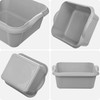 KADAX Washing Bowl 10 L, Plastic Washing Up Bowl, Rectangular