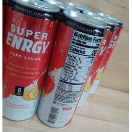 SUPER ENERGY 6PK: SUPER ENERGY STRAWBERRY-LEM