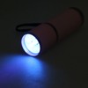 2X Outdoor Mini Pink Rubber Coated 9-LED Flashlight Torch