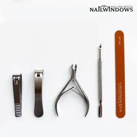 Nail Care Set Clipper+Nipper+Pusher+File 4 Nail Art Materials/Cuticle Cleans/Nail Care/Nail Clearing/toenails / 네일케어세트 클리퍼+니퍼+푸셔+파일 4종 네일아트재료/큐티클정리/네일케어/손톱정리/발톱정리