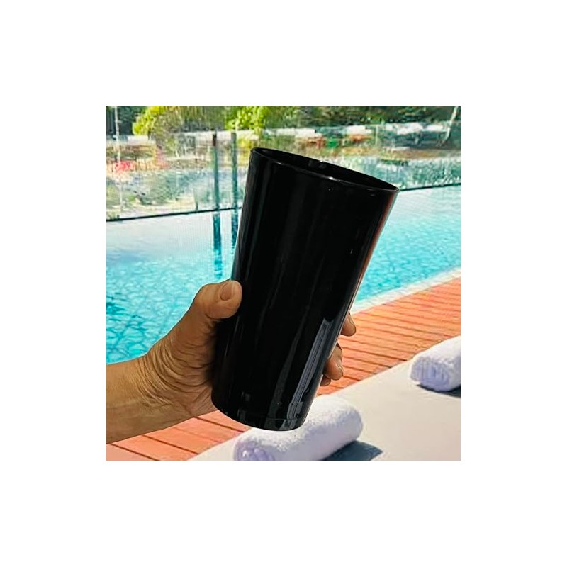 Vasos De Plastico Polipropileno Parece Glitter Brillantina, Reutilizables de 24oz,