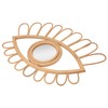 Rattan Eye Wall Mirror Hand Woven Innovative Art Dressing Makeup