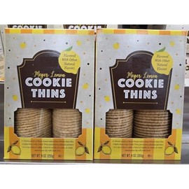 Trader Joe Mayer Lemon Cookies Thins 9oz 255g (2 Boxes)