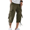 AOYOG Men’s Cargo Shorts 3/4 Relaxed Fit Below Knee Capri