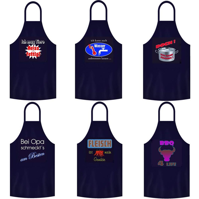 teprovo Men's BBQ Apron Cooking Apron Bib Apron Men Gift