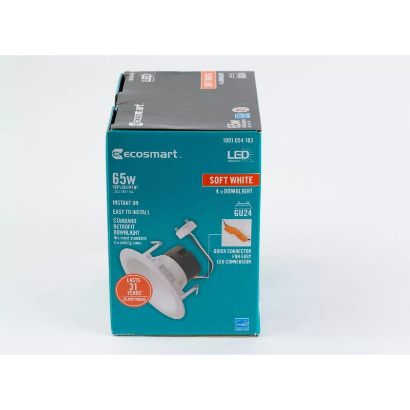 Eco-Smart Ecosmart 65w 4 Inch Replacement LED Soft White Finish