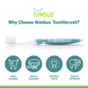 Nimbus Extra Soft Toothbrushes (Regular Size Head), Periodontist Design Tapered