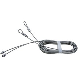 National Hardware N280-347 V7618 Torsion Spring Lift Cables in Galvanized, 2 pack,8'8" x 3/32"