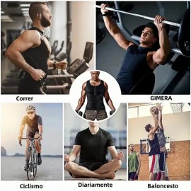 Faja Deportiva Gym Quema Grasa Corrector De Postura Negro Xxl                                                                                         