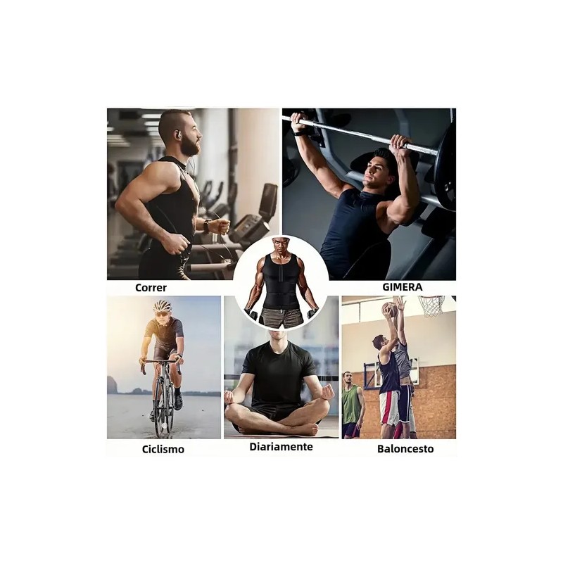 Faja Deportiva Gym Quema Grasa Corrector De Postura Negro Xxl