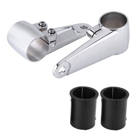 Chrome Motorcycle Headlight Side Mounting Front Fork Bracket for 35mm‑41mm Fork Tube