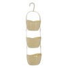Premier Housewares 3-Tier Cream Hanging Organiser Small Storage Baskets Shower