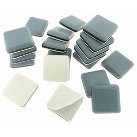 ALIMITOPIA 20pcs Furniture Glide Stick-on Teflon Chair Kitchen Appliances Slider Bumper Self-Adhesive Pad Floor Protector for Hardwood Tile or Marble Floor(Square;1.2 inches)