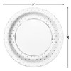 Foil Dots Round Dinner Paper Plates - 9", Silver, 8