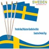 NJ & NJBW 20 Pack Small Mini Sweden Flag on