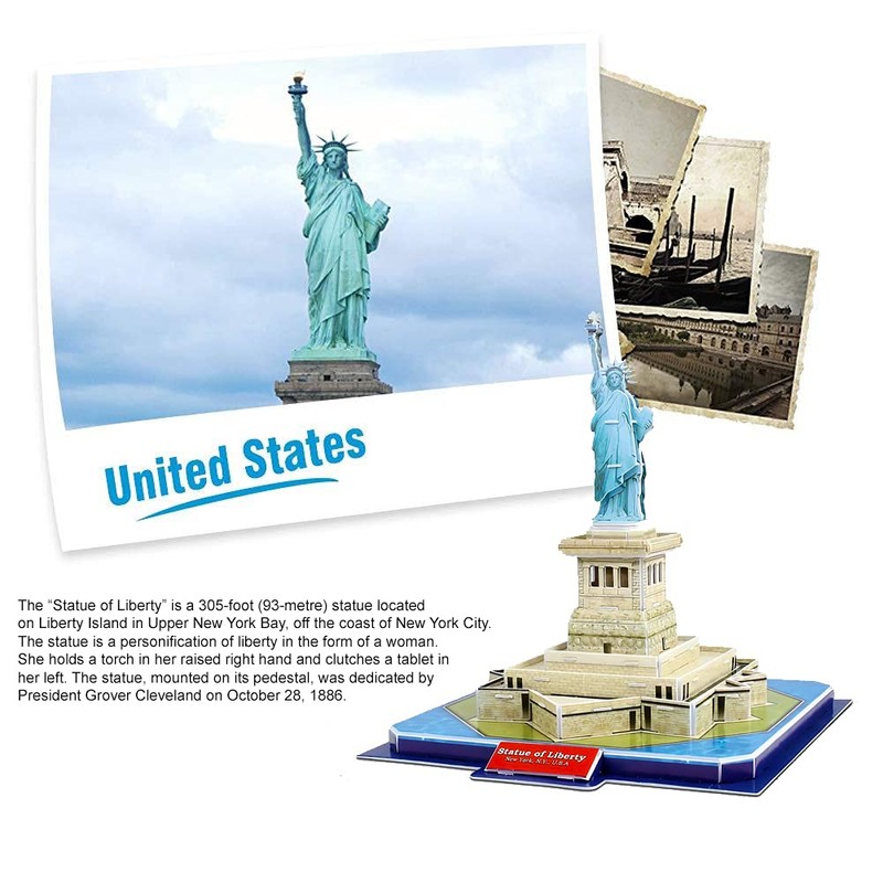 3D Puzzle Statue of Liberty - DIY Architecture Building Model