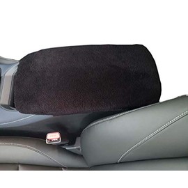 Car Console Covers Plus Made in USA Designed for Acura RDX 2007-2012 Fleece Auto Armrest Center Console Cover Protector Black