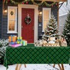 OGMOGKW Buffalo Plaid Plastic Tablecloth,2Pcs Red and Green Plaid Tablecloth,