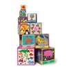 eeBoo's First Words Tot Tower Stacking Blocks for Toddlers, Multicolor,
