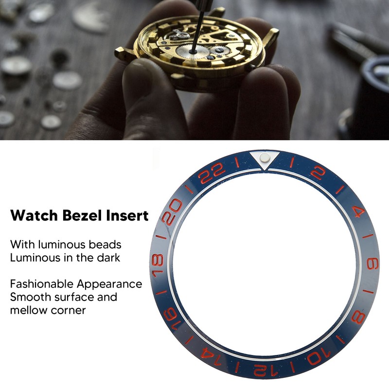 Watch Bezel Insert 41.5mm Ceramic Watch Bezel Ring Repair Replacement
