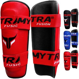 Mytra Fusion Shin Pads (Red, S/M)