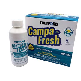 Thetford Campa-Fresh Ocean Breeze Scent RV Holding Tank Treatment, Formaldehyde Free, Waste Digester, Septic Tank Safe, 6 Pack 8oz Bottles (96717)
