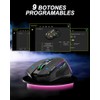 TERPORT S500 Mouse Gamer Inalámbrico Ergonómico con Retroiluminado RGB