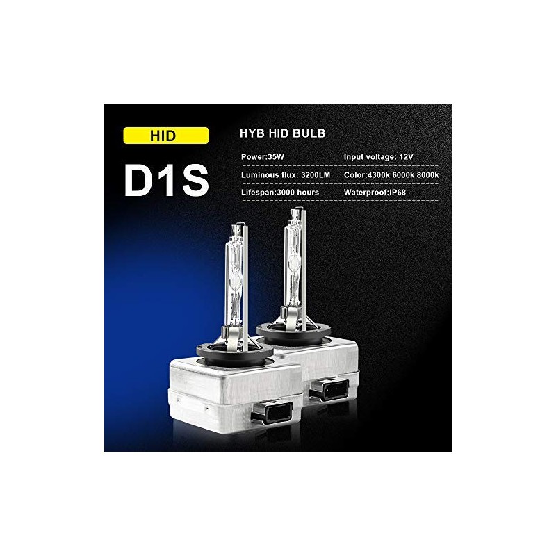 HYB 6000K 35W D1S car Xenon HID Headlight Replacement Bulb