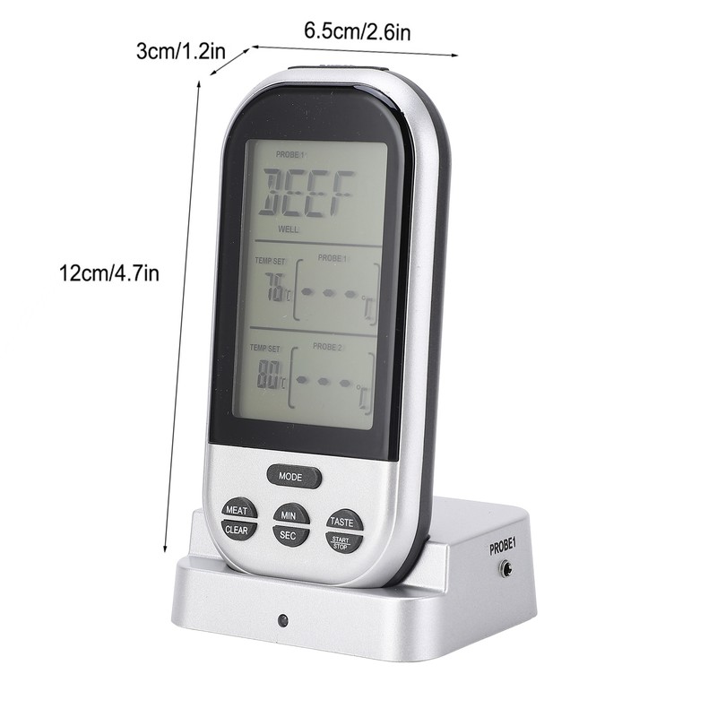 TS‑K32‑S Wireless Meat Thermometer Dual Probe Double Digital Temperature Meter