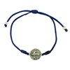 Pulsera de San Benito, cordón ajustable con medalla de San