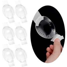 Heclia Transparent Eye Shield 6 PCS Clear Plastic Self-Adhesive Patch Medical Protector Eye Surgery Recovery Equipment Safety Glasses with Side after Cataract Surgery Coverings Breathable Supplies