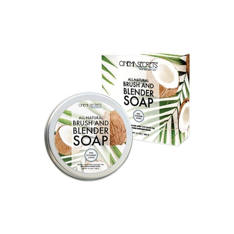 CINEMA SECRETS All-Natural Brush Soap, 3.5 oz