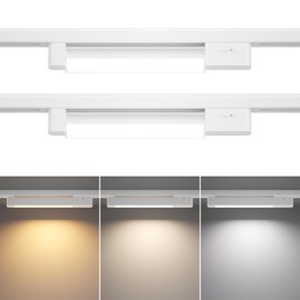 TuyuBEE 3 Color Linear H Track Lighting Heads H Type Track Light Heads Dimmable LED Track Lighting Fixtures Ceiling Spotlight, H Style Track Heads for H Track Lighting Rails - White CRI90 15W 2 Pack