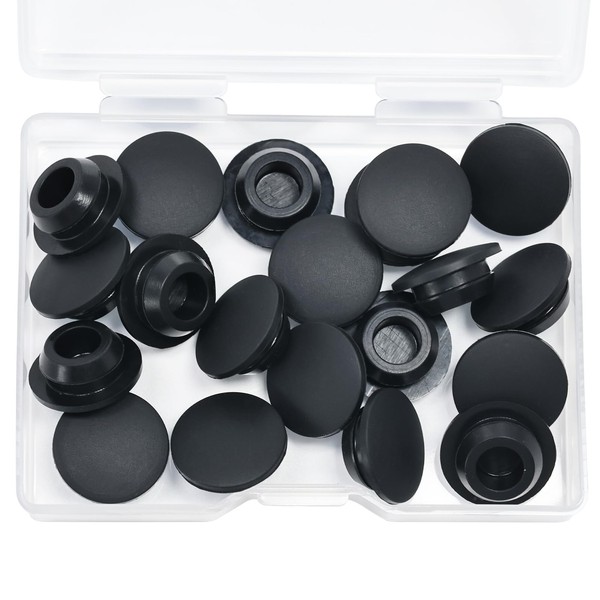 25 Pcs 10 mm Silicone Rubber Plugs Snap in Locking