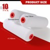 Mister Rui 4" Foam Paint Roller Covers 10-Pack, 50kg/m³ High