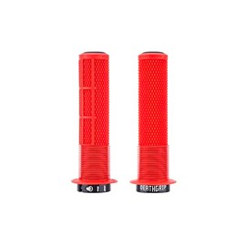 DMR Deathgrip 2 Flanged Handlebar Grips (Red, Thick)