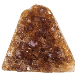 mookaitedecor 101-200g Natural Citrine Crystal Cluster Citrine Stone Ornament Self-Standing Yellow Quartz Stone Feng Shui Ornament, Raw Healing Crystal Gift Rocks and Minerals Specimen