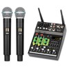 Bomaite BO4-M Portable Karaoke Microphone Mixer System Set, 4 Channel