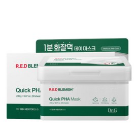 Dr.G Reusable Mask Pack Red Blemish Quick Paha 30 Sheets BNS / 닥터지 뽑아쓰는 마스크팩 레드블레미쉬 퀵 파하 30매 BNS