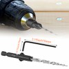 Bestgle 5 Pcs Countersink Drill Bits, HSS Taper Counter Sinker